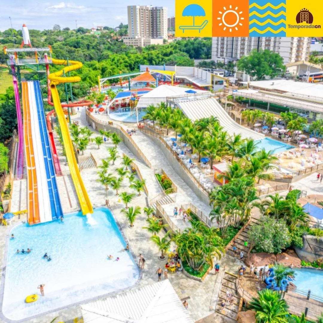 Piazza Com Acesso Ao Acqua Park - Gustavo3 Aparthotel Caldas Novas