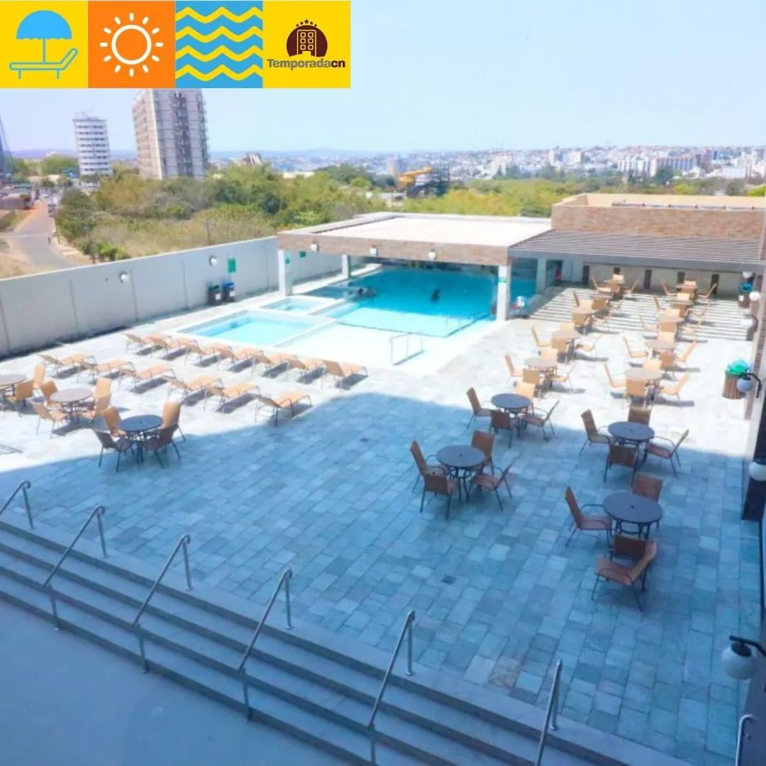 Piazza Com Acesso Ao Acqua Park - Gustavo3 Aparthotel Caldas Novas