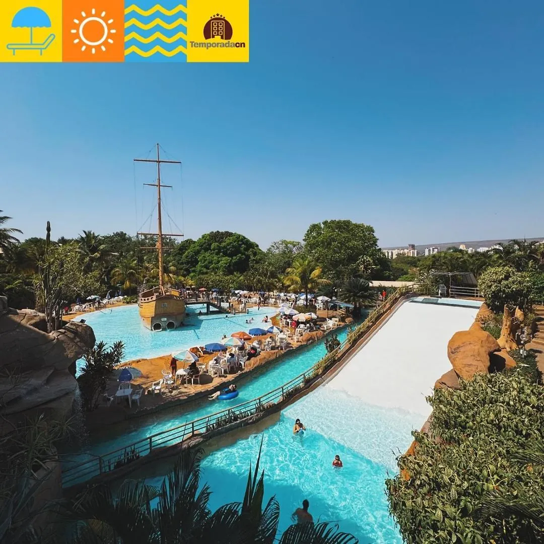 Piazza Com Acesso Ao Acqua Park - Gustavo3 Aparthotel Caldas Novas
